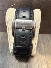 FOSSIL GRANT FS4812 Chronograph Black Dial Black Leather Strap Men’s Watch